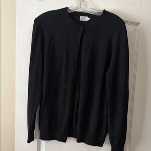 Black Cardigan Sweater